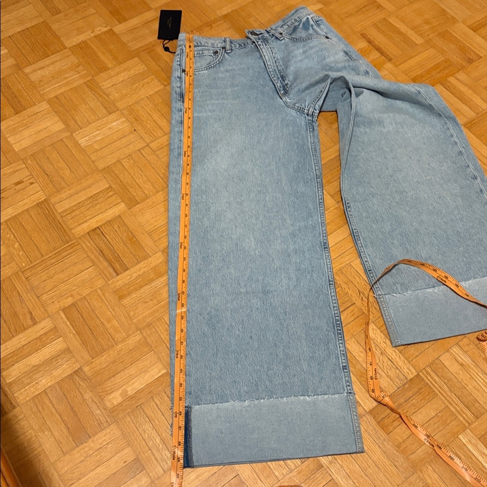 Rag& Bone Wide-Leg Light Blue Jeans - Picture 6 of 13